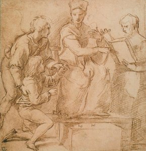 Four Figures (Madonna and Child?)
